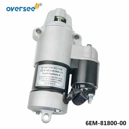 6EM-81800 Starter Motor For Yamaha Outboard Motor 4T 75HP 90HP  F115B 150HP 6EM-81800-00; 6EM-81800-01