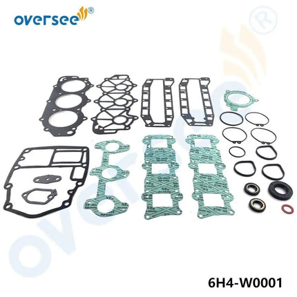 6H4-W0001-01 Powerhead Gasket Kit Replaces For Yamaha Outboard Engine 3 Cylinder