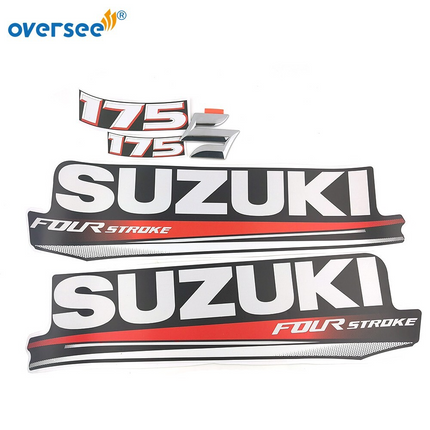 Top Cowling Sticker For Suzuki 4 Stroke 175HP Graphics/Sticker Kit Decals