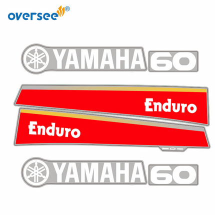 For Yamaha 60HP 2T Outboard Graphics/Sticker Kit Anti-UV Top Cowling Not Fade
