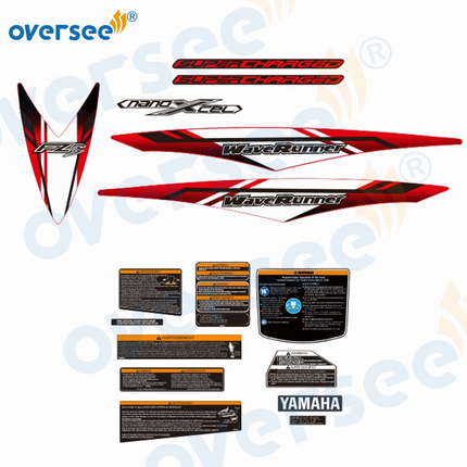For Yamaha 2014+ FZS SVHO Super Vorteh High Output Wave Runner Decals Stickers