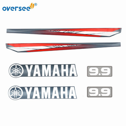 Top Cowling Sticker For Yamaha 9.9HP 2T Anti-UV Graphics/Sticker Kit Decals