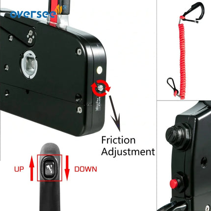 67200-93J50 Remote Control Box Push For Suzuki Outboard Motor Single Handle