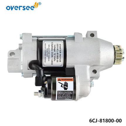 Starter Motor 6CJ-81800 For YAMAHA Outboard F115TJR TLR S114-838A Engine 6CJ-81800-10 Boat Motor Parts