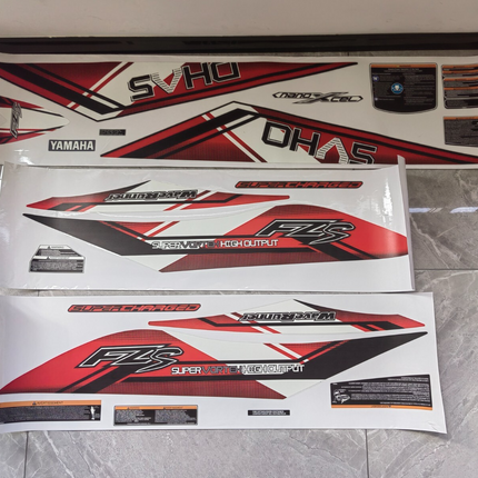 For Yamaha 2014+ FZS SVHO Super Vorteh High Output Wave Runner Decals Stickers