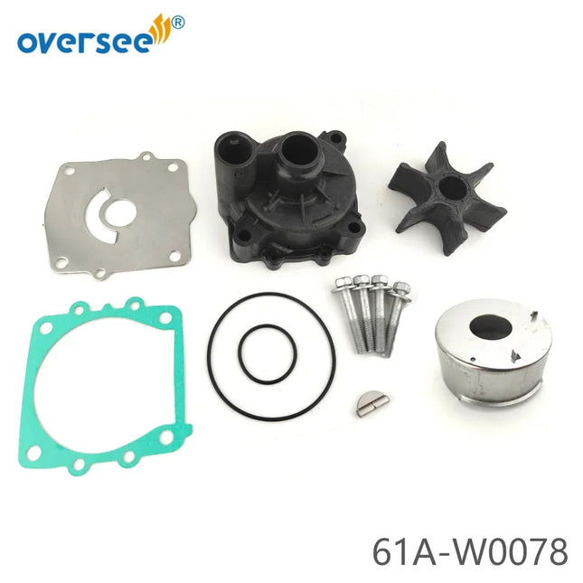 61A-W0078-A1 Impeller Water Pump Repair Kit with Housing for YAMAHA Outboard 115 150 175 200 225 250 300HP V6 Replace 18-3396
