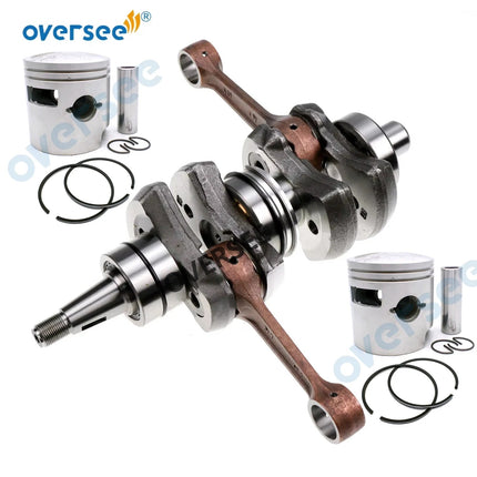 61N-11400-00 Crankshaft Assy with Piston Set For Yamaha 2T 25HP 30HP Outboard Engine 69P-11400-00