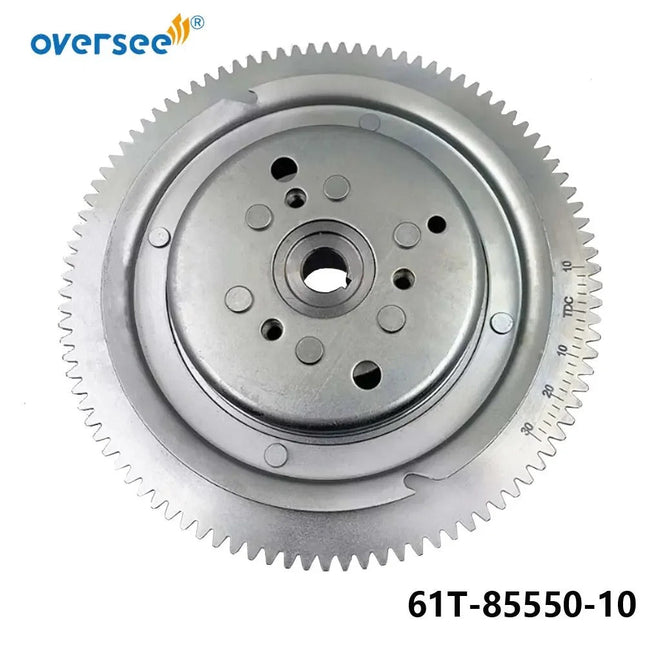 61T-85550-10 Electrical Rotor Flywheel Replaces For Yamaha Outboard Motor 25HP 30HP 61N 69P 61T 2T Parsun 61T-85550