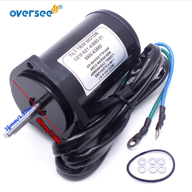 62Y-43880 Marine Tilt Trim Motor Assy For YAMAHA Outboard Motor 40HP To 100HP 62Y-43880-01 62Y-43880-02 69W-43880