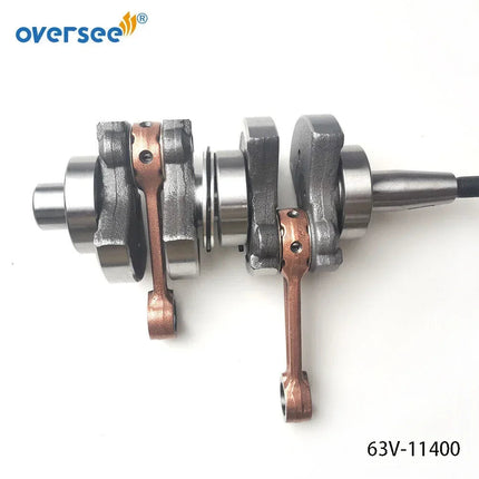 63V-11400-01 Crankshaft Assy For Yamaha 2 Stroke 9.9HP 15HP Outboard Engine Parsun Hidea 63V-11400
