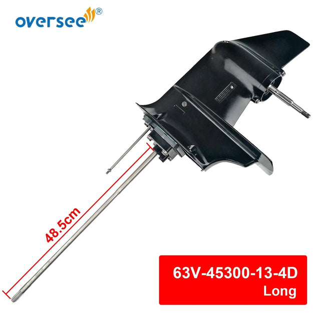 63V-45300-13-4D Lower Unit Assy Long For Yamaha Outboard Parts 2 Stroke 9.9HP 15HP Parsun Hidea Powertec 63W 63V-45300 Black