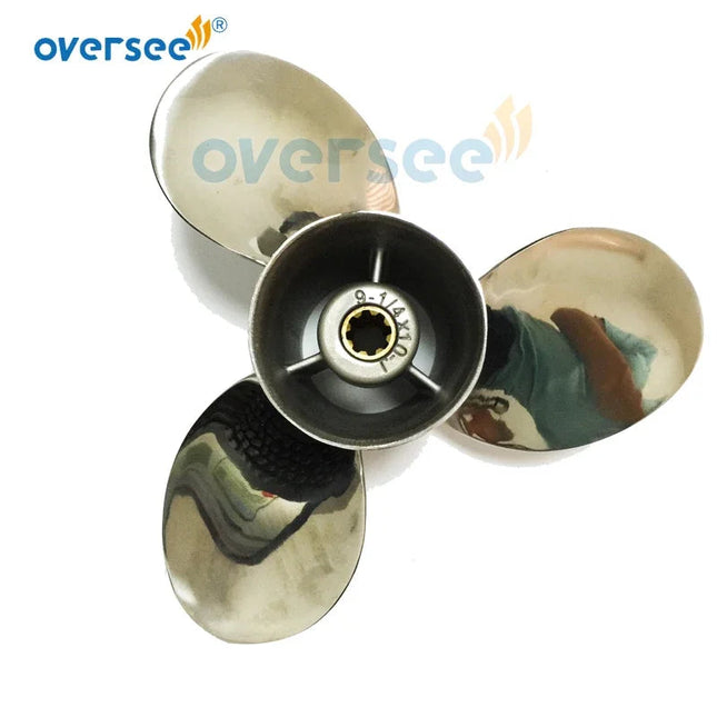 63V-45952 Stainless Steel Marine Propeller 9-1/4x10 For Yamaha Outboard Motor 2T 4T 9.9HP 15HP 63V-45952-00-SS Parsun HDX Seapro