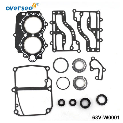 63V-W0001-01 GASKET UPPER CASING Kit Replace For Yamaha 15HP 9.9HP Parsun Hidea Outboard Engine Premium Quality