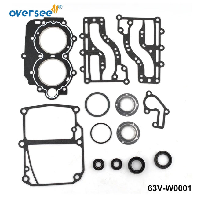 63V-W0001-01 GASKET UPPER CASING Kit Replace For Yamaha 15HP 9.9HP Parsun Hidea Outboard Engine Premium Quality