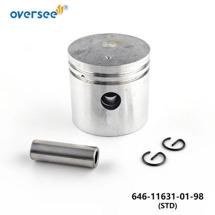 646-11631 Piston Kit STD for Yamaha 2HP 2-Stroke Outboard Engine 646-11631-01-98