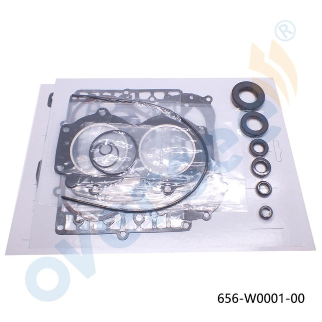 656-W0001-00 Gasket Kit Set Replacement For Yamaha 2 Cyl 25 HP Outboard Engine