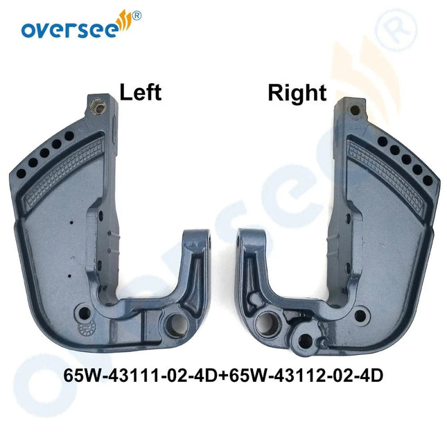 65W Bracket Clamp for Yamaha Outboard 20HP 25HP 4 Stroke Manual Engine 65W-43111-02-4D & 65W-43112-02-4D