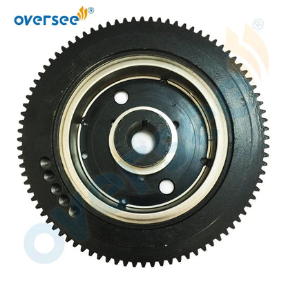66T-85550 Electrical Start Flywheel For Yamaha Outboard Motor 2T E40X 40XMH Rator Parsun,Hidea,SEAPRO,HDX etc.66T-85550-10