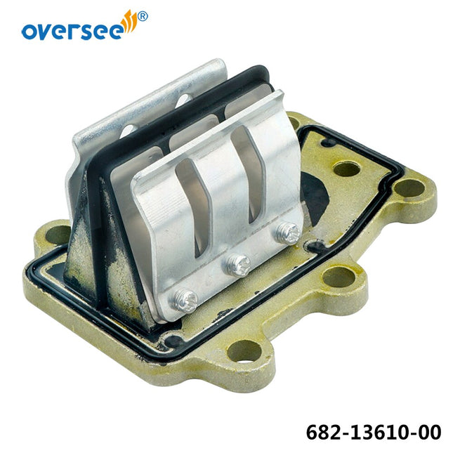Válvula de lengüeta 682-13610 para Motor fueraborda Yamaha 2T 9.9B, 9.9C;9.9C,15C versión antigua 9.9HP 15HP 682-13610-00;682-13610-10