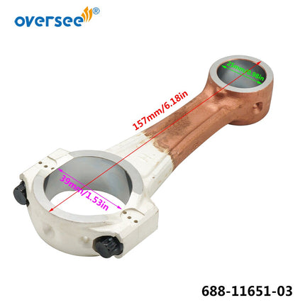 688-11651-00 Connecting Con Rod Assy for Yamaha 48 75HP 85HP 90HP C 55 48 Outboard Engine Boat Motor aftermarket 688-11651