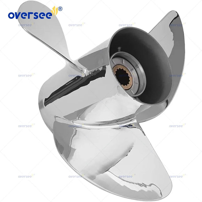 688-45930-02-98-SS Stainless Steel Propeller 13 x 17 for Yamaha 80-155HP Outboard Engine 13 Spline Tooth
