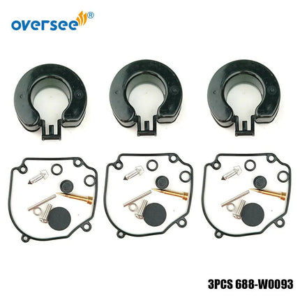688-W0093 Carburetor Repair Carb Kit for Yamaha OUTBOARD 75HP 80HP 90HP 688-W0093-00-00