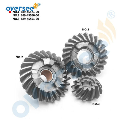 689 Gear Kit For Yamaha 2T 25HP 30HP Outboard Engine Forward Gear 689-45560 Reverse Gear 689-45571 Pinion 689-45551