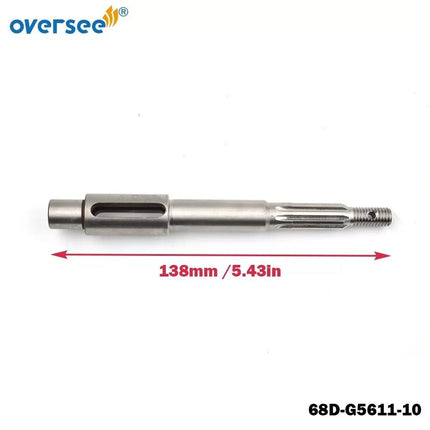 68D-G5611-10 Propeller Shaft Replace For Yamaha Powertec 4HP 5HP Outboard Motor 68D-G5611