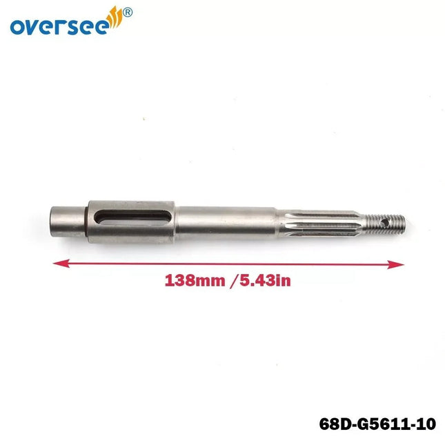 68D-G5611-10 Propeller Shaft Replace For Yamaha Powertec 4HP 5HP Outboard Motor 68D-G5611
