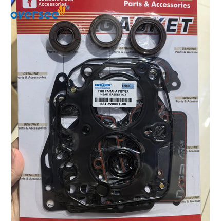 68T-W0001-00 Power Head Gasket Kit for YAMAHA F6A, F8C, F8F, F9.9J, F9.9F Outboard Engine 6AU-W0001-00