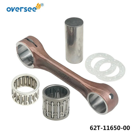 Connecting Rod & Piston Kit & Gasket Kit for Yamaha Waverunner XL VX700 Outboard Engine 62T-11651 + 62T-11631 + 62T-W0001