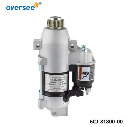 Starter Motor 6CJ-81800 For YAMAHA Outboard F115TJR TLR S114-838A Engine 6CJ-81800-10 Boat Motor Parts