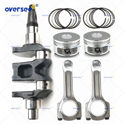 6AH-11411 Crankshaft Rebuild Kit For Yamaha 4T F20A F15 HP with Connecting Rod & Piston Set 6AH-11631