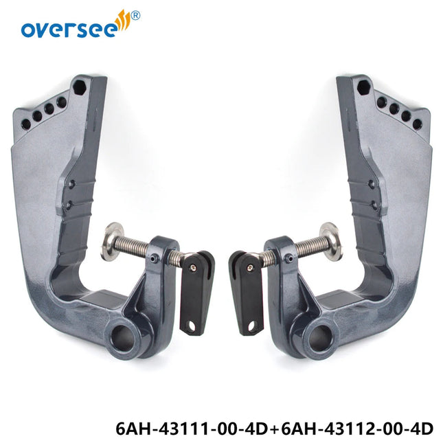 6AH-43111-00-4D & 6AH-43112-00-4D BRACKET CLAMP Kit For 4 Stroke Yamaha F8 9.9 15 20HP Outboard T9.9