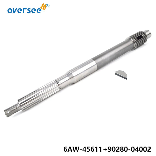 6AW-45611-00-00 Propeller Shaft for Yamaha Outboard 300HP 350HP 4 Stroke Engine with 90280-04002 Pin