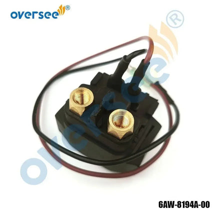 6AW-8194A Relay, Starter Solenoid for YAMAHA 30 40 300 350HP Outboard Engine 6AW-8194A-00