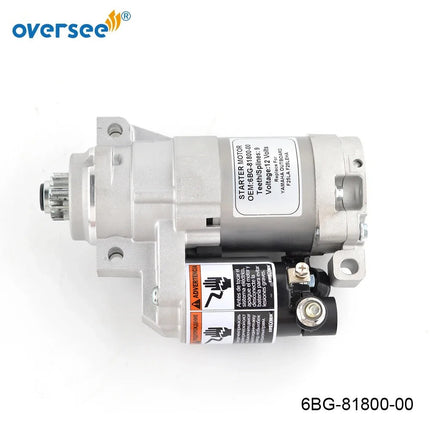 6BG-81800 Starter Motor For Yamaha Outboard Motor 4 Stroke F25 T25 F40 6BG-81800-00