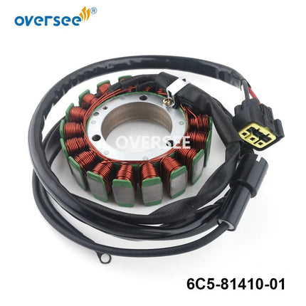 6C5-81410 Stator For Yamaha 50HP 60HP 70HP 6C6 Outboard Engine (2005-2017) 6C5-81410-00-00