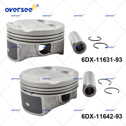 6DX-11631-93 & 6DX-11642-93 Piston Set STD for Yamaha Waverunner F250 Outboard Engine