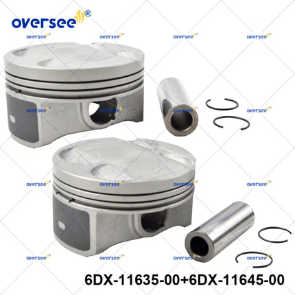 6DX-11635-00 & 6DX-11645-00 Piston Set +0.25mm for Yamaha Waverunner F250 Outboard Engine