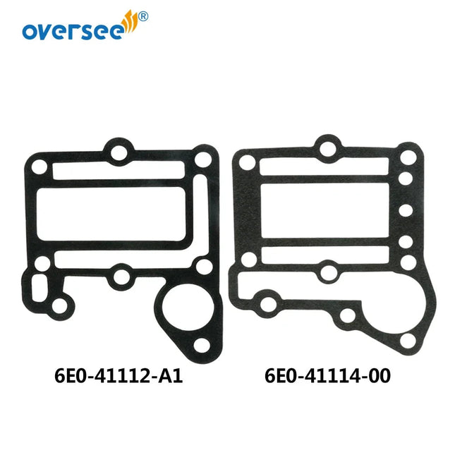 6E0-41112 ;6E0-41114 Gasket Exhaust Kit For Yamaha Outboard Motor 2T 4HP 6E0 Model 6E0-41112-A0; 6E0-41114-A0