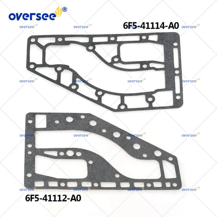 6F5-41114 & 6F5-41112 Gasket Exhaust Outer & Inner Cover for Yamaha E40J/E40G 2 Stroke 40HP Outboard Boat Engine