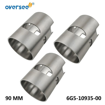 6G5-10935 Liner Sleeve 90 MM Replacement For Yamaha V6 200HP 2 Stroke Outboard Engine