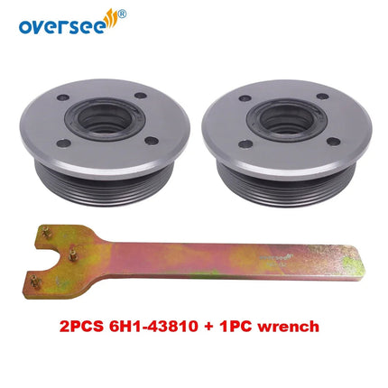 6H1-43810 Cap with Seals and Wrench For Yamaha Outboard Motor Tilt Trim 2T 4T 60 70 75 85 90HP 6H1-43810-11