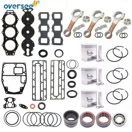 6H1 Crankshaft & Power Head Rebuild Kit STD For Yamaha 2T 90Hp 3 Cyl 90AET 90AETO Outboard Engine