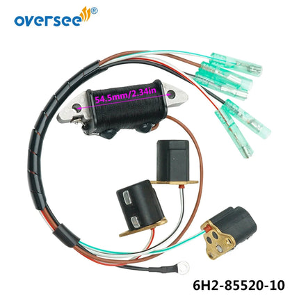 6H2-85520-10 Charge Coil Kit for Yamaha 60HP Outboard Engine 6H2-85580 6H2-85520-10-00