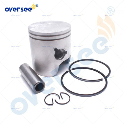 6H4-11631-09 STD Piston Set with 2 Rings for Yamaha 3Cyl 40HP 50HP Outboard Engine 6H4-11631