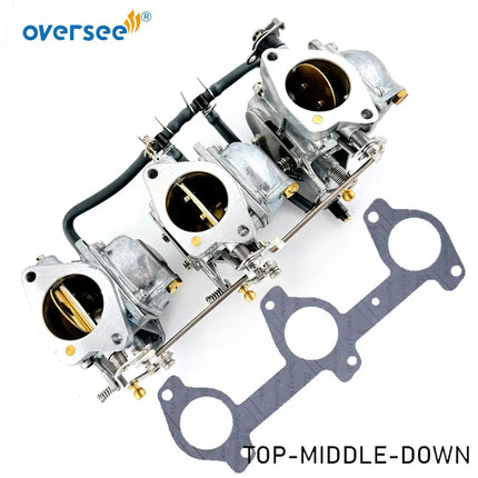 6K5 Carburetor Kit with Gasket For Yamaha Parsun 2T 60HP E60M T60 Outboard Engine 6K5-14301-01 6K5-14301-02 6K5-14301-03