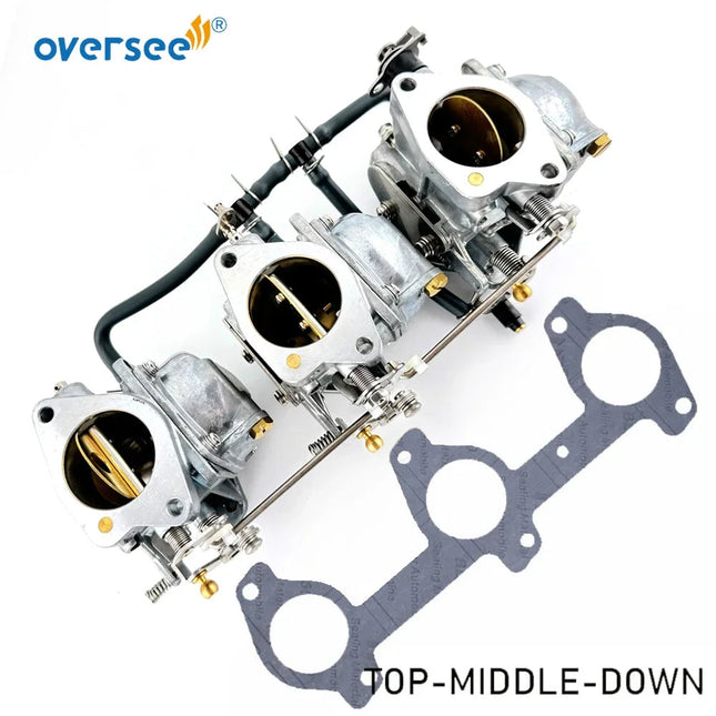 6K5 Carburetor Kit with Gasket For Yamaha Parsun 2T 60HP E60M T60 Outboard Engine 6K5-14301-01 6K5-14301-02 6K5-14301-03