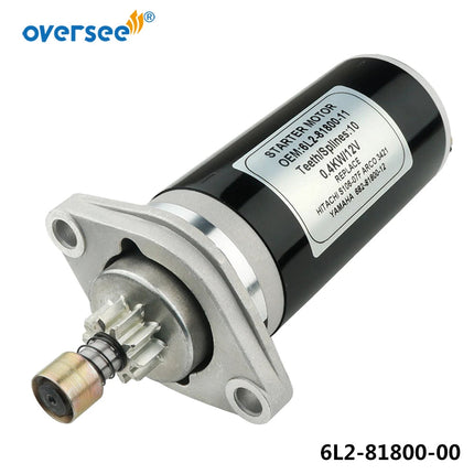 6L2-81800-11 682-81800-12 Start Motor Assy Fit Yamaha Outboard Engine 2 Stroke 9.9HP 15HP 350-76010 6E7 63V